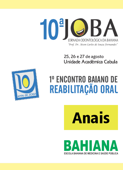 					Visualizar v. 2 n. 1 (2011): 10ª Jornada Odontológica da Bahiana / 1º Encontro Bahiano de Reabilitação Oral
				